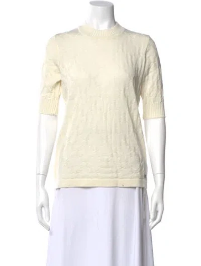 Pre-owned Dale Of Norway Merino Wool Crew Neck Sweater In Neutral