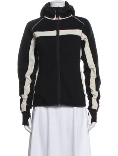 Pre-owned Dale Of Norway Nylon Colorblock Pattern Jacket In Black