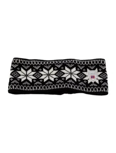 Pre-owned Dale Of Norway Rib Knit Headband In Black