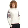 Dale Of Norway Women's  Varberg Jacket White Aztec Print Merino Wool Gbo755 In Animal Print