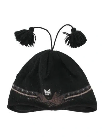 Pre-owned Dale Of Norway Wool Knit Beanie In Black