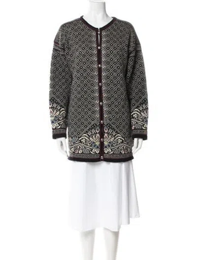 Pre-owned Dale Of Norway Wool Patterned Jacket In Multi