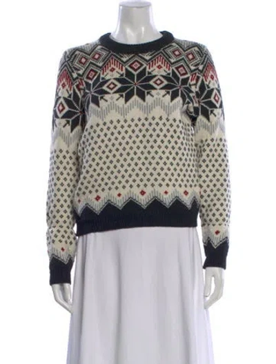 Pre-owned Dale Of Norway Wool Patterned Sweater In Neutral