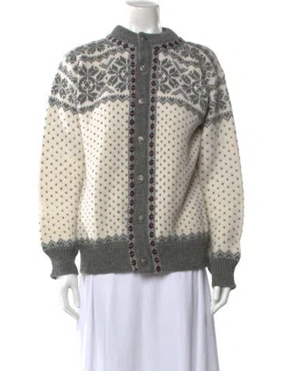 Pre-owned Dale Of Norway Wool Patterned Sweater In Neutrals