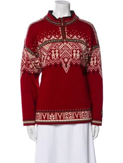 Pre-owned Dale Of Norway Wool Printed Jacket