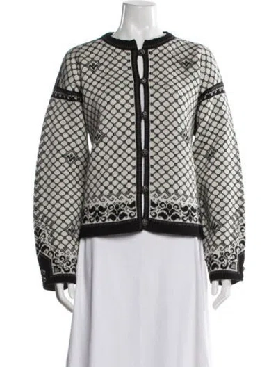 Pre-owned Dale Of Norway Wool Printed Sweater In Multi