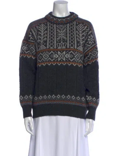 Pre-owned Dale Of Norway Wool Printed Sweater In Multi
