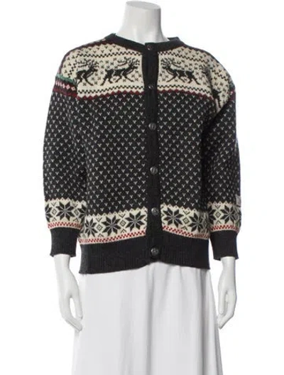 Pre-owned Dale Of Norway Wool Printed Sweater In Multi
