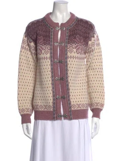 Pre-owned Dale Of Norway Wool Printed Sweater In Multi