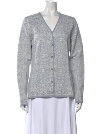 Pre-owned Dale Of Norway Wool V-neck Sweater In Multi