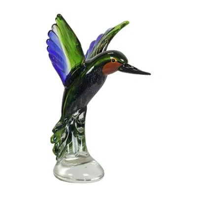 Dale Tiffany 10" Alba Bird Art Glass Figurine In Multi