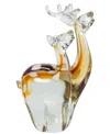 Dale Tiffany 10.25" Arroyo Deer Art Glass Figurine In Brown
