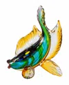 Dale Tiffany 11.5" Bavaro Fish Art Glass Figurine In Blue