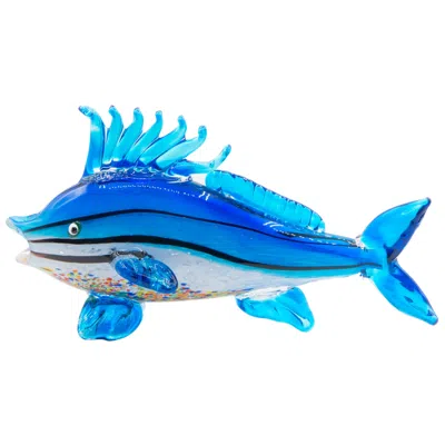 Dale Tiffany 11.5" Tall Coronado Fish Handcrafted Art Glass Figurine