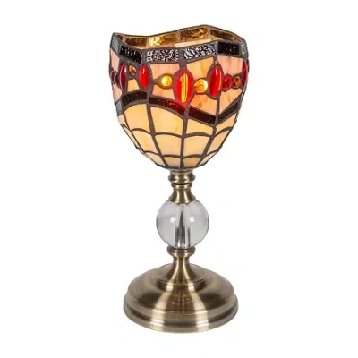 Dale Tiffany 12.5" Fall River Tiffany Desk Lamp In Sand