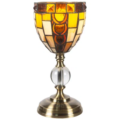 Dale Tiffany 13" Tall Vienne Tiffany Accent Lamp