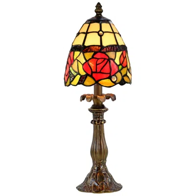 Dale Tiffany 16" Tall Enid Tiffany Table Lamp In Multi