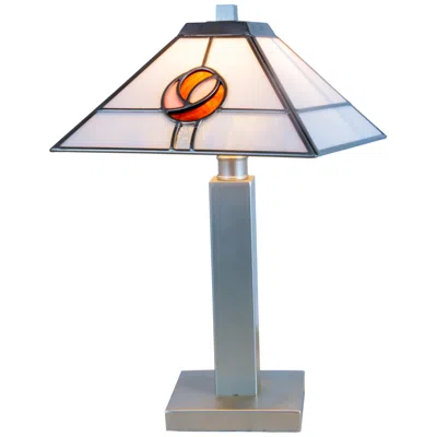 Dale Tiffany 16.75" Tall Mack Rose Tiffany Table Lamp