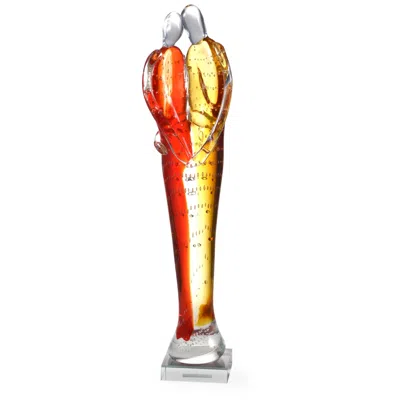 Dale Tiffany 17" Tall Couple Handcrafted Art Glass Figurine
