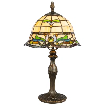 Dale Tiffany 18.5" Tall Jassmyne Tiffany Table Lamp In Multi
