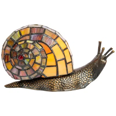 Dale Tiffany 5.75" Tall Snail Tiffany Accent Lamp