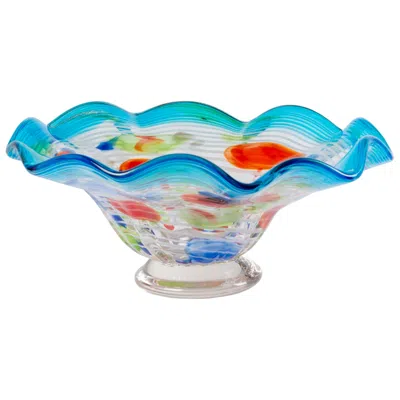 Dale Tiffany 6.25" Tall Villa Newport Hand Blown Art Glass Bowl