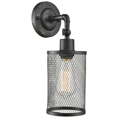 Dale Tiffany 6.25" Wide Vintage Industrial Garth Mesh Wall Sconce