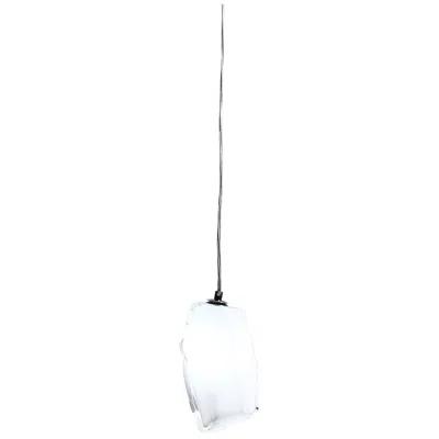 Dale Tiffany 8" Wide Altair White Handcrafted Art Glass Mini Pendant