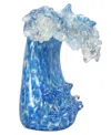 Dale Tiffany Laguna Wave Art Glass Sculpture In Blue