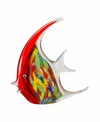 Dale Tiffany Astola Art Glass Fish Figurine In Red