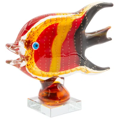 Dale Tiffany 8.75" Tall Bora Fish Handcrafted Art Glass Figurine