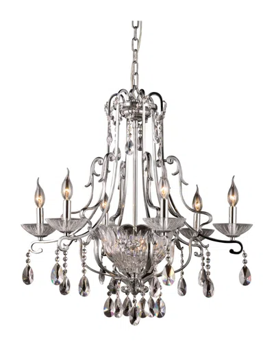 Dale Tiffany 8-light Oxford Chandelier In Silver