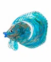 Dale Tiffany 9.5" Railay Fish Art Glass Figurine In Blue