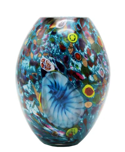Dale Tiffany Estrada Art Glass Vase In Multi