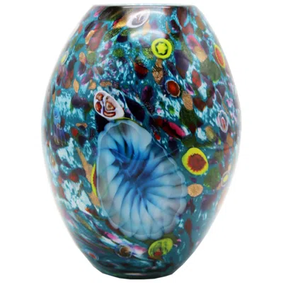 Dale Tiffany 9.75" Tall Estrada Hand Blown Art Glass Vase