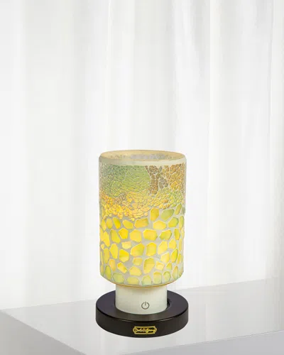 Dale Tiffany Alps Mosaic 8.5" Rechargeable Wireless Accent Lamp In Yellow