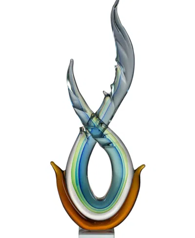 Dale Tiffany Aqua Sculpture In Multi