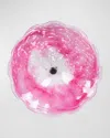 Dale Tiffany Art Glass Wall Decor, 14" Round In Pink