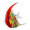 Dale Tiffany Astola Art Glass Fish Figurine In Red