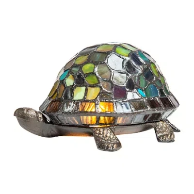 Dale Tiffany Blue Turtle Accent Lamp In Multi