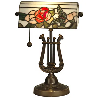 Dale Tiffany Broadview Tiffany-style Banker's Lamp