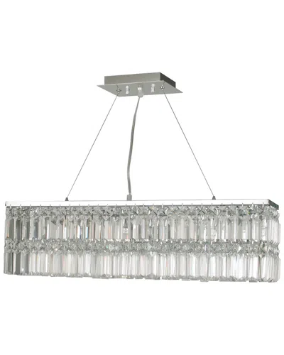 Dale Tiffany Canley Crystal Chandelier In Silver