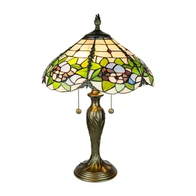 Dale Tiffany Chicago Table Lamp In Multi
