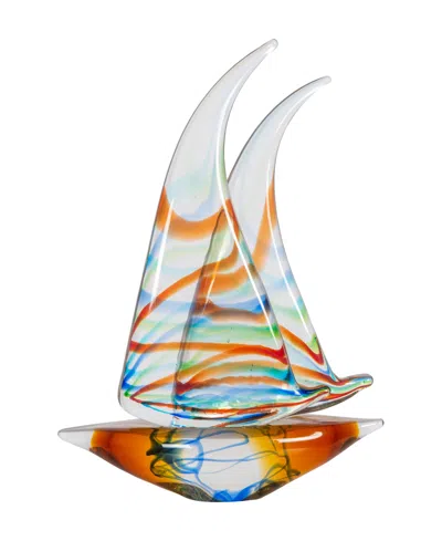 Dale Tiffany Chimera Sail Boat Sculpture In Multi