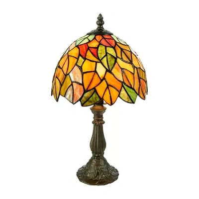 Dale Tiffany Chrysanth Desk Lamp In Brown