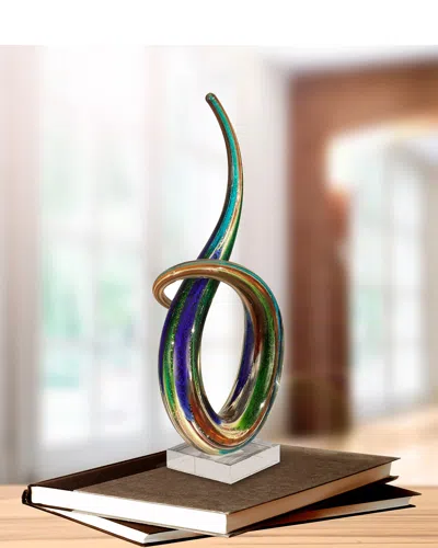 Dale Tiffany Cieza Art Glass Sculpture In Multi