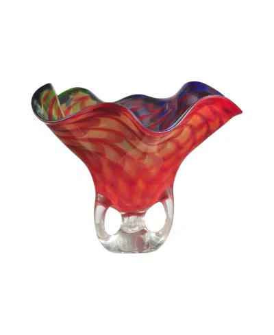 Dale Tiffany Cinnabar Bowl In Red