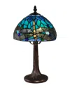 Dale Tiffany Classic Dragonfly Accent Table Lamp In Multi