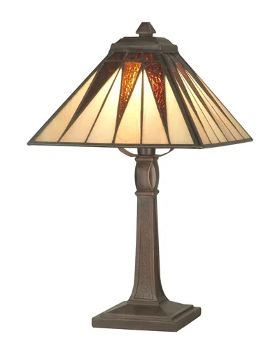 Dale Tiffany Cooper Accent Table Lamp In Amber