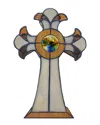 Dale Tiffany Cross Accent Table Lamp In Multi